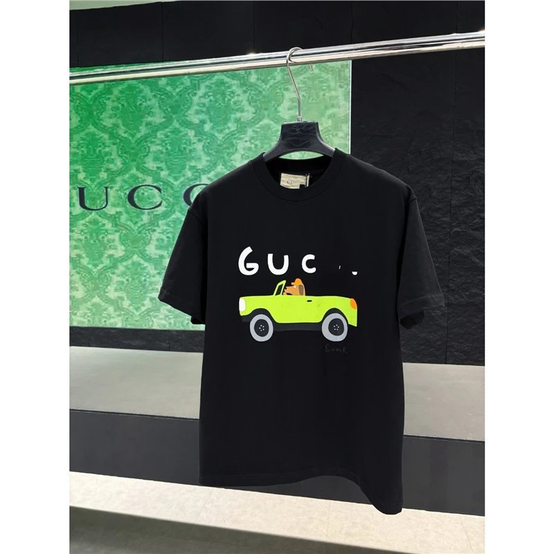 Gucci Car Print Black T-Shirt - 1