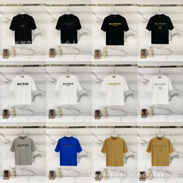 Balmain Logo Print Black T-Shirt - 4