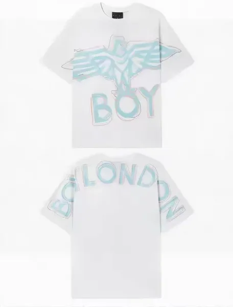 Design BOY London Angel Wings Graphic T-Shirt White T-Shirts - 6