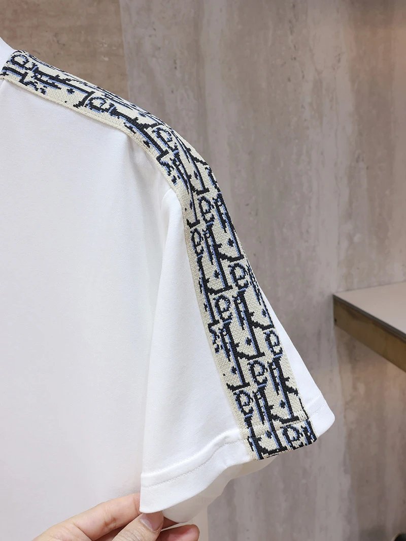 Dior Oblique Print Sleeve T-Shirt White - 36