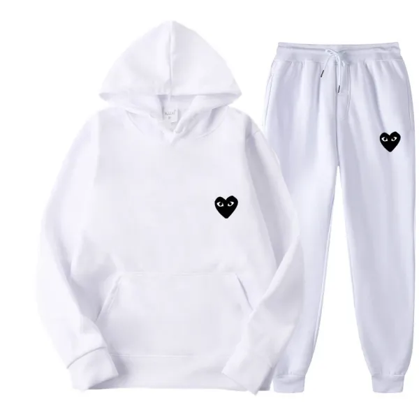 Comme des Garçons Play Pink Heart Hoodie and Sweatpants Set - 26