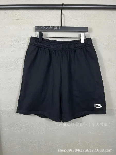 Design Basic Elastic Waist Shorts Black - 1