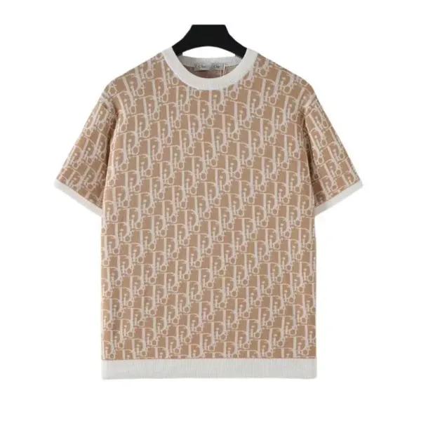 Dior 'For My Real Friends' Embroidered Knit T-Shirt White - 5