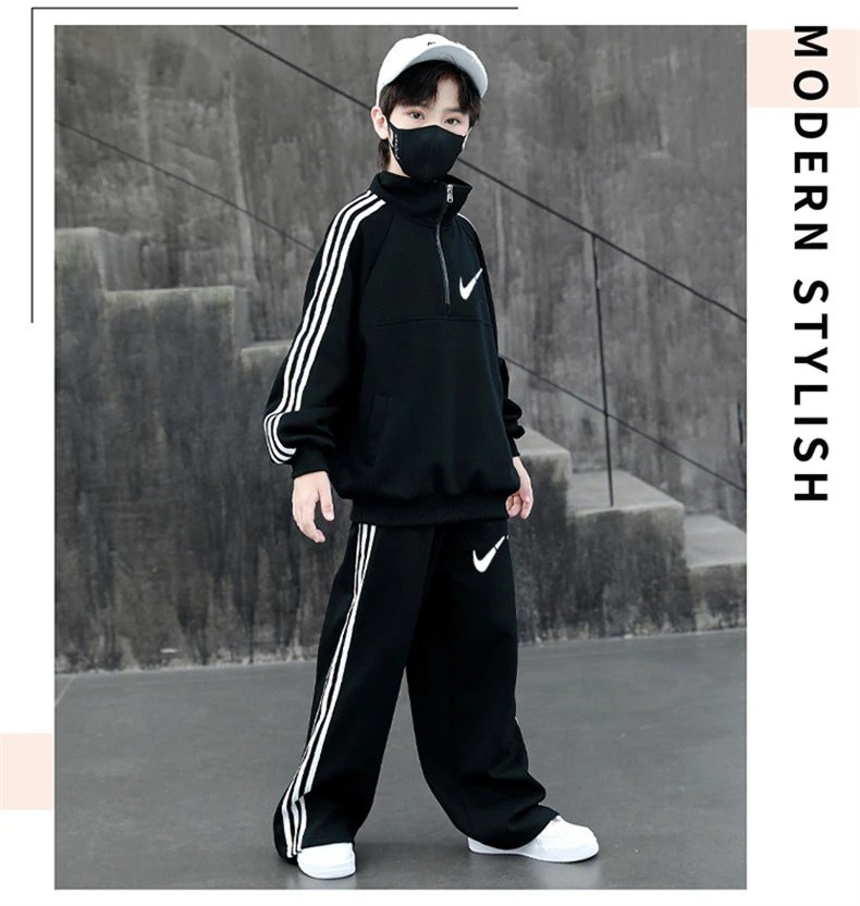 Nike Half-Zip Track Suit Black / White Tracksuit - 7