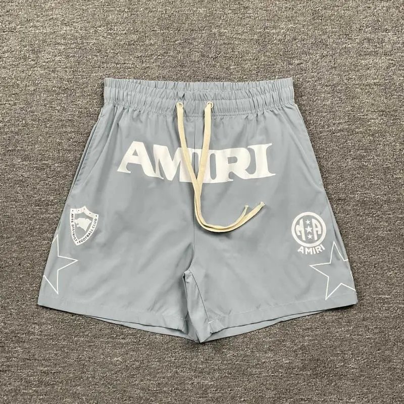Amiri Logo Print Swim Shorts Black - 3