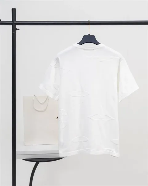 Louis Vuitton Monogram Embossed White T-Shirt - 12