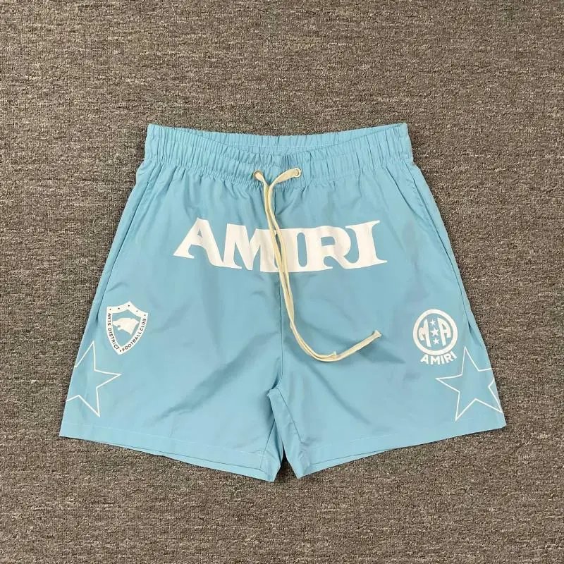 Amiri Logo Print Swim Shorts Black - 6