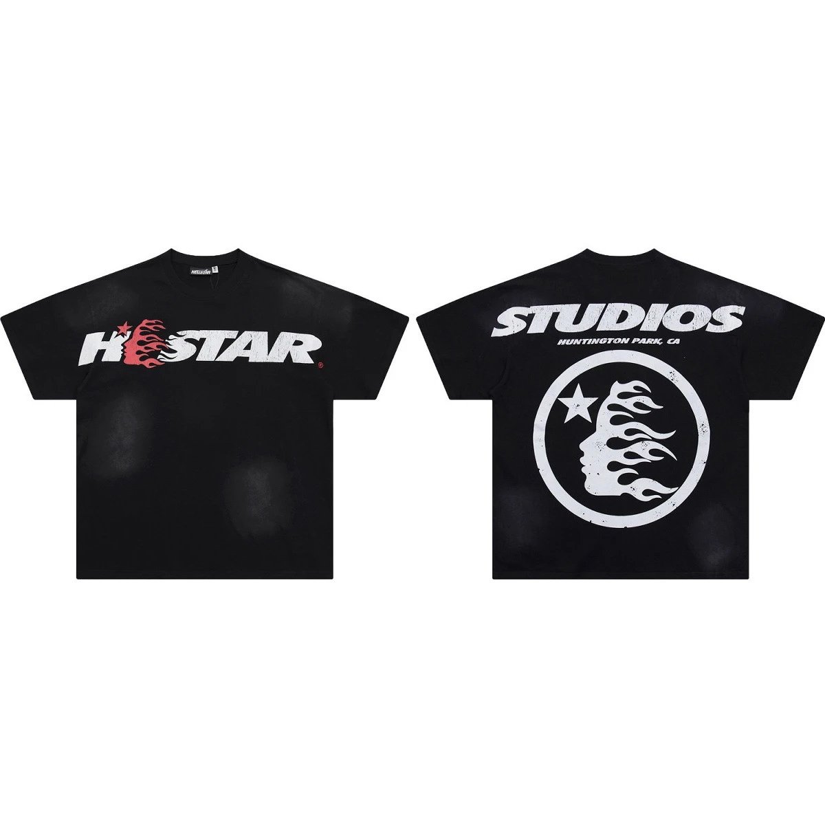 Hellstar Studios Flame Star T-Shirt Black