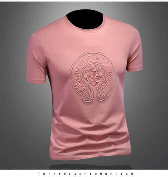 Design Embroidered Crest Logo White T-Shirt - 14