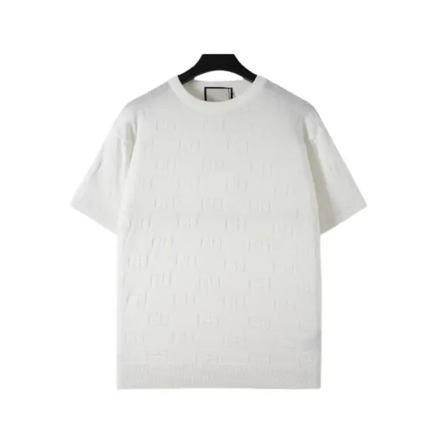 Dior 'For My Real Friends' Embroidered Knit T-Shirt White - 17