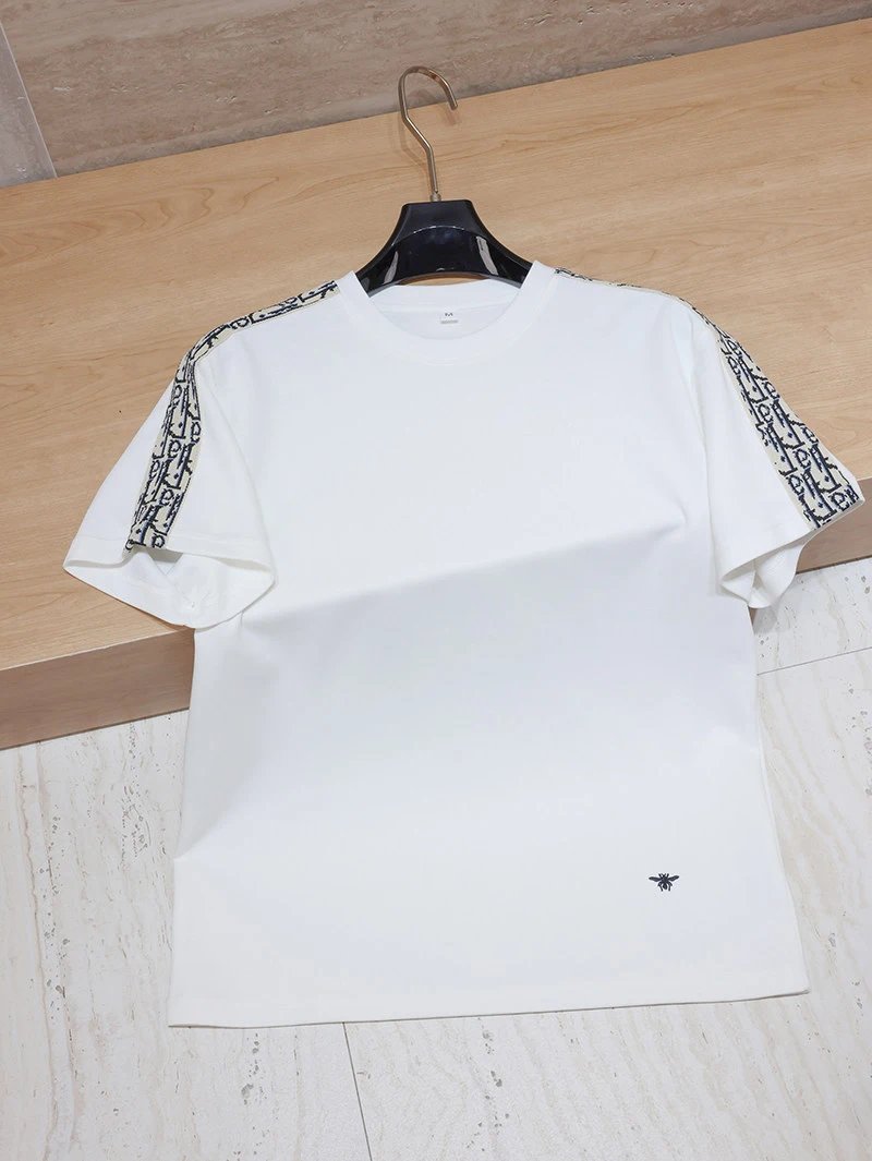 Dior Oblique Print Sleeve T-Shirt White - 16