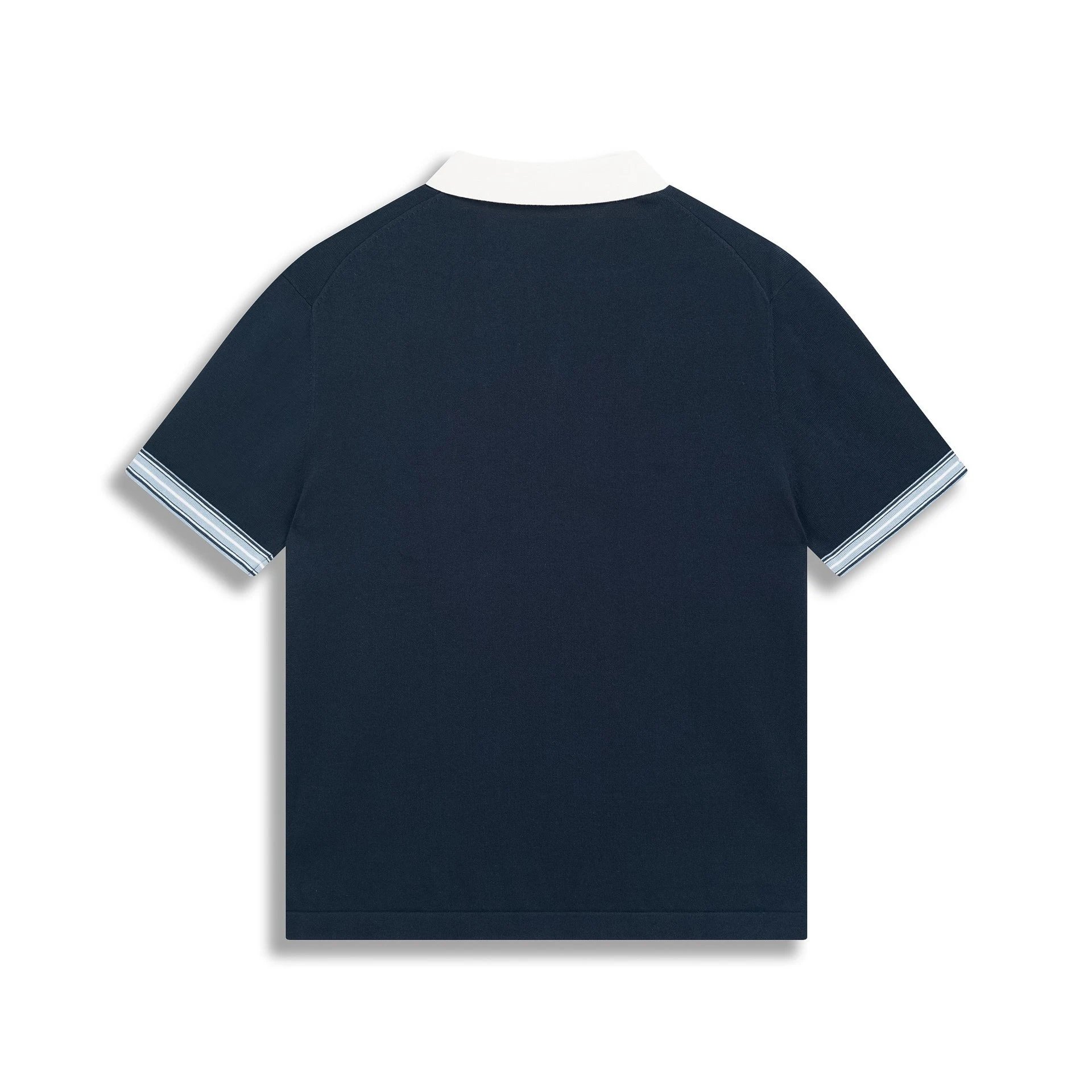 Dior Men's Embroidered Pocket Polo Navy Polo Shirt - 8