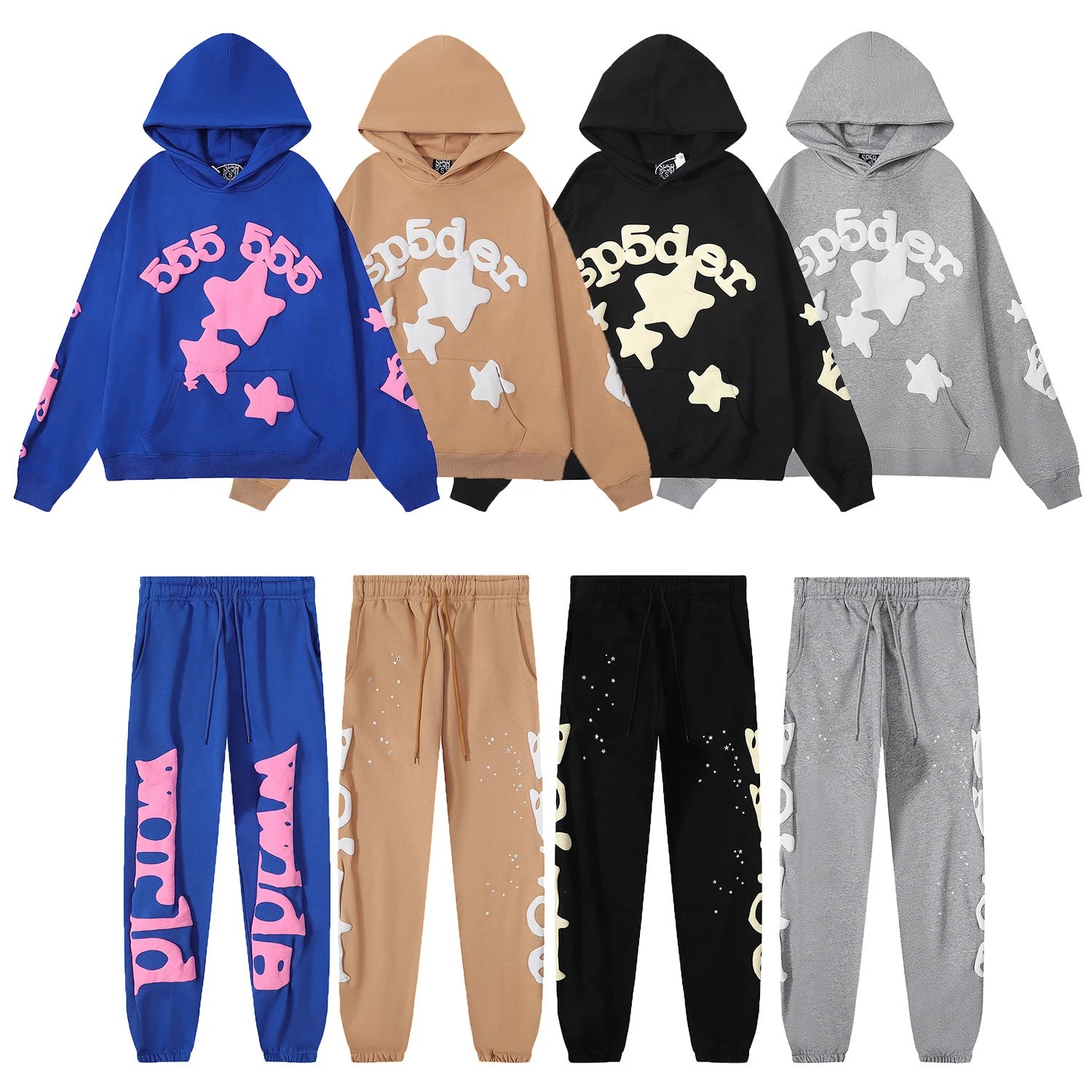 SP5DER Super Five Pink Graphic Hoodie - 26