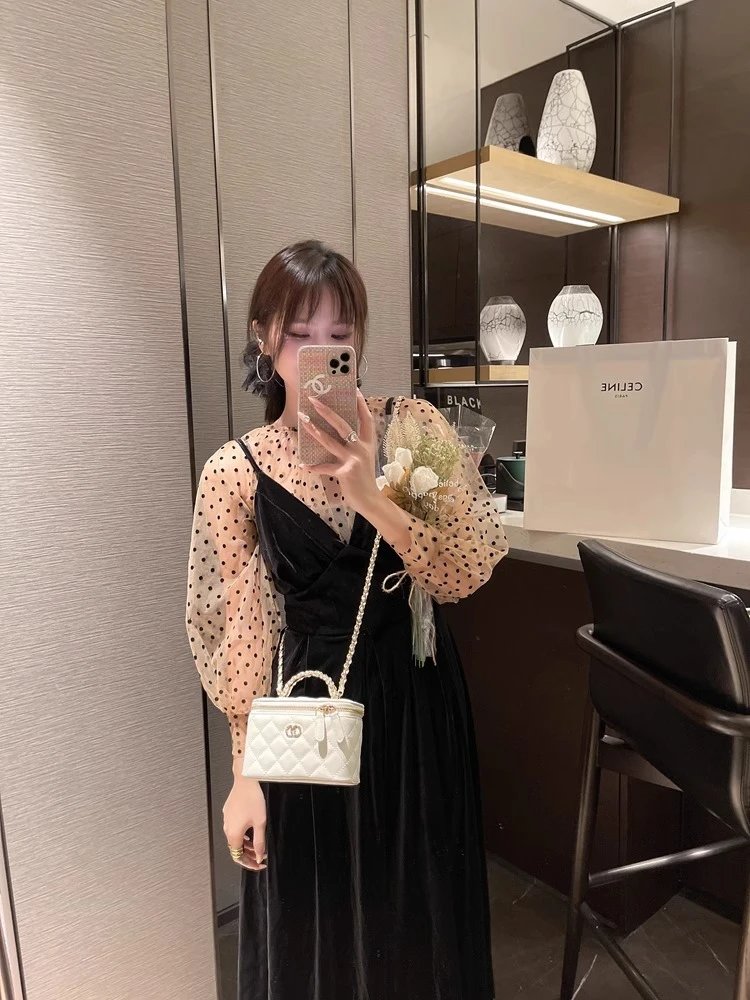 Chanel Mini Coco Handle Black Quilted Leather Chain Handbag - 14