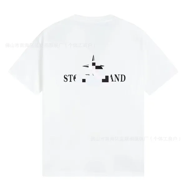 Stone Island Logo Graphic T-Shirt White - 1
