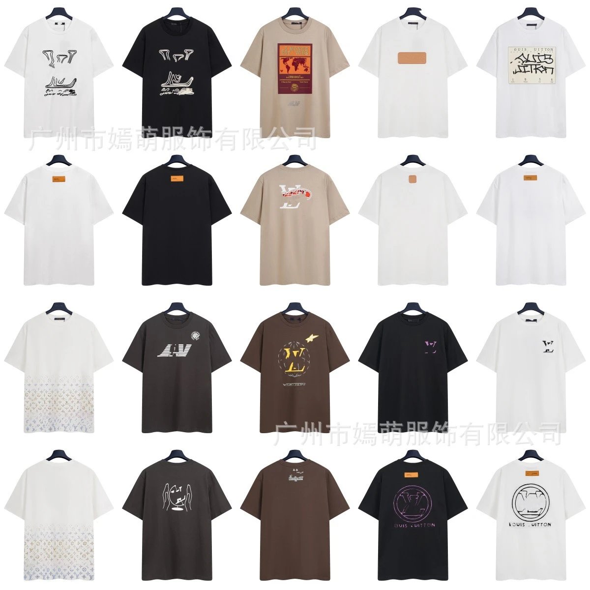 Louis Vuitton Logo Graphic Print White T-Shirt - 4