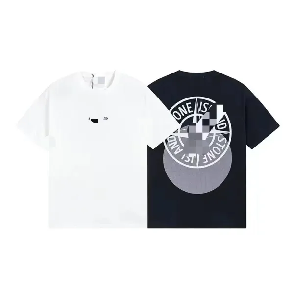 Design Abstract Graphic Print Black T-Shirt - 5
