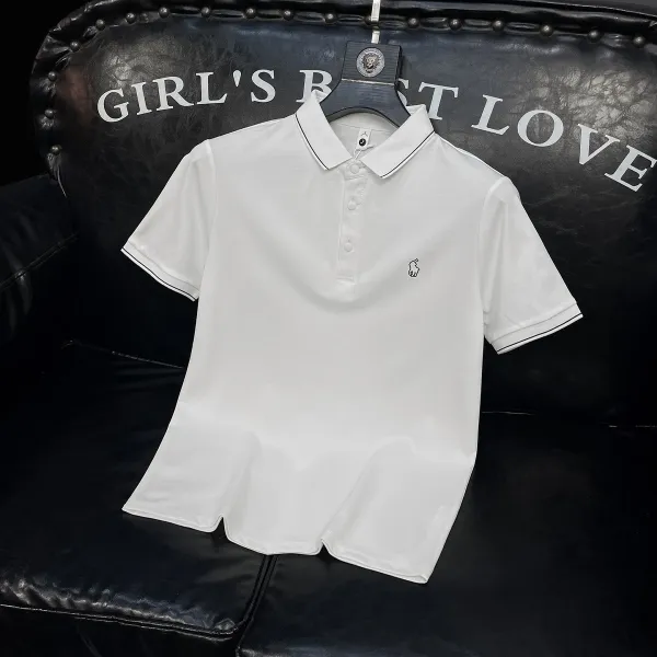 Fred Perry Classic Polo White with Black Trim Polo Polo Shirt - 8