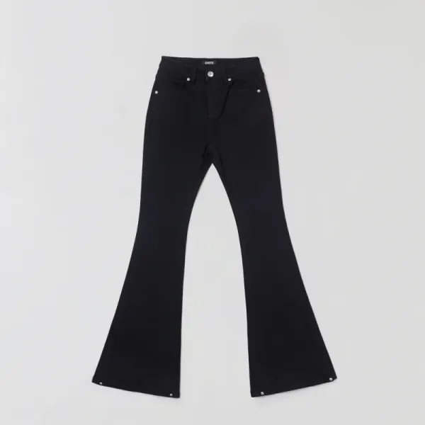 Design Flared White Denim Jeans - 5