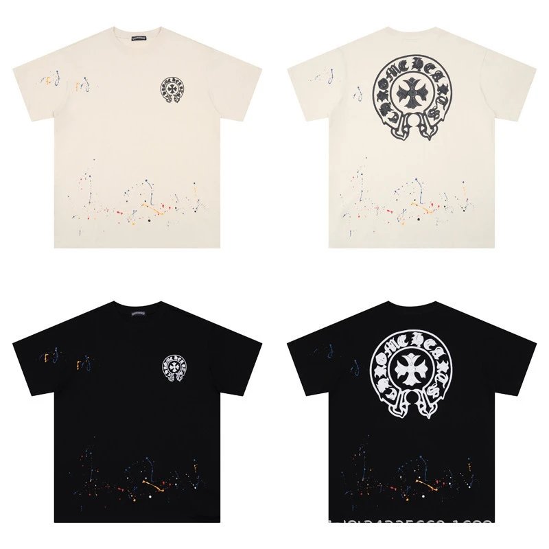 Chrome Hearts Floral Cross Logo White T-Shirt - 29