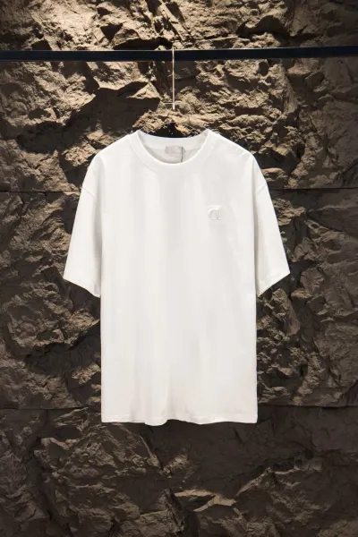 Dior x Stone Island Logo Print White T-Shirt - 14