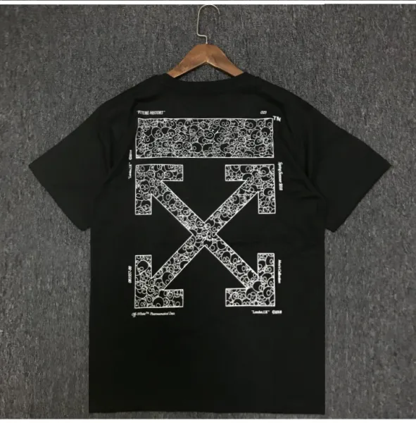Off-White x KAWS Arrow Print Black T-Shirt - 1