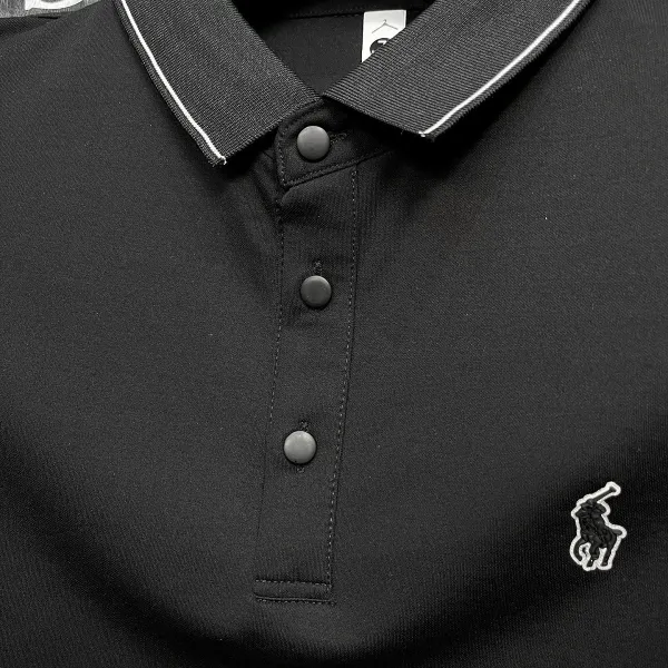 Fred Perry Classic Polo White with Black Trim Polo Polo Shirt - 13