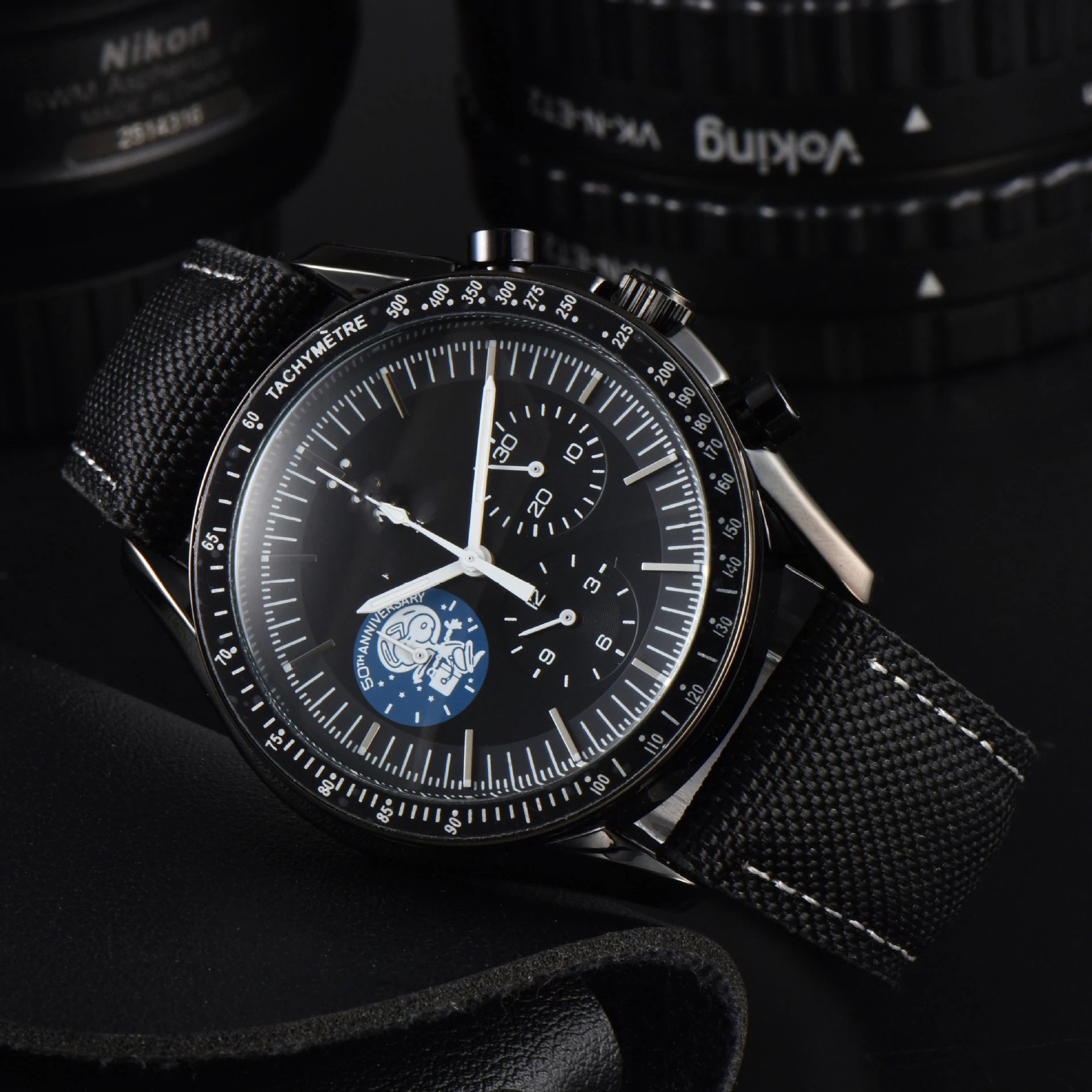 Omega Speedmaster Professional 50th Anniversary Chronograph Black Dial Watch Watches - 4