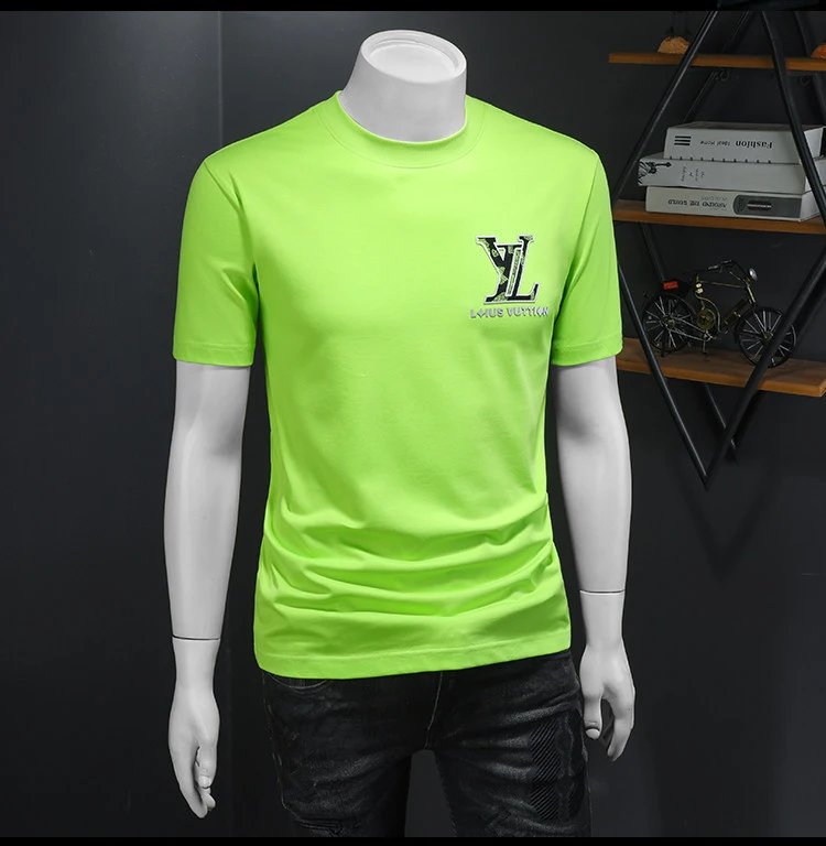 Louis Vuitton LV Monogram Logo Neon Green T-Shirt - 19