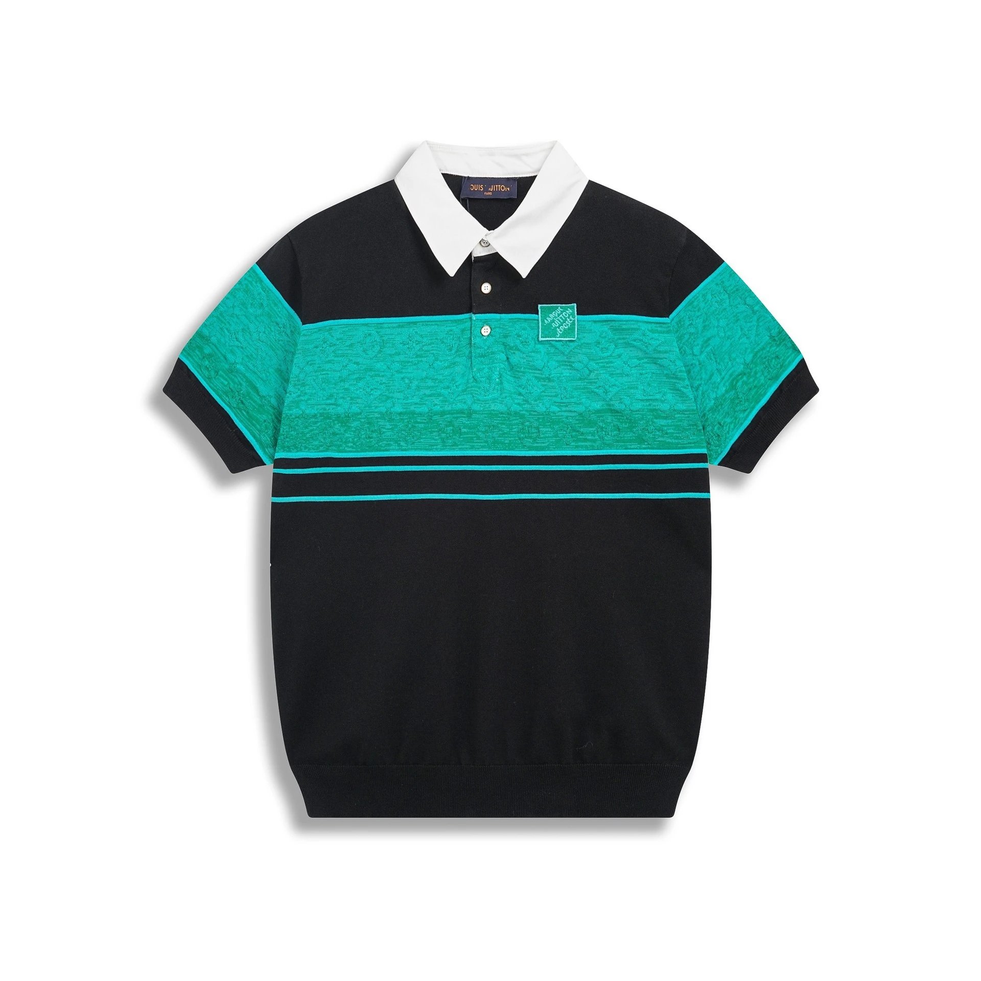 Dior Men's Embroidered Pocket Polo Navy Polo Shirt - 9