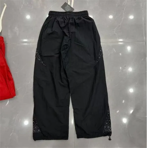 Design EMOTION A.B. Cross Logo Track Pants Red and Black Sweatpants - 19
