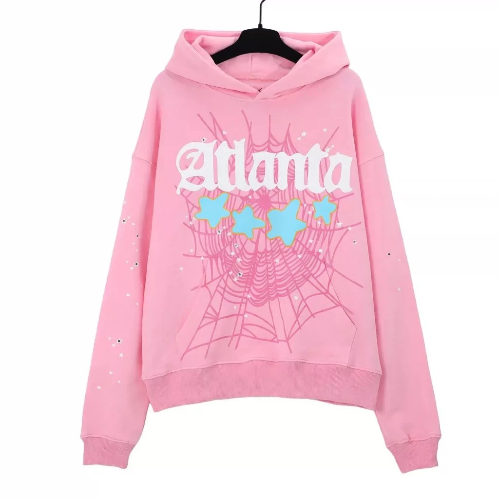 SP5DER Super Five Pink Graphic Hoodie - 10