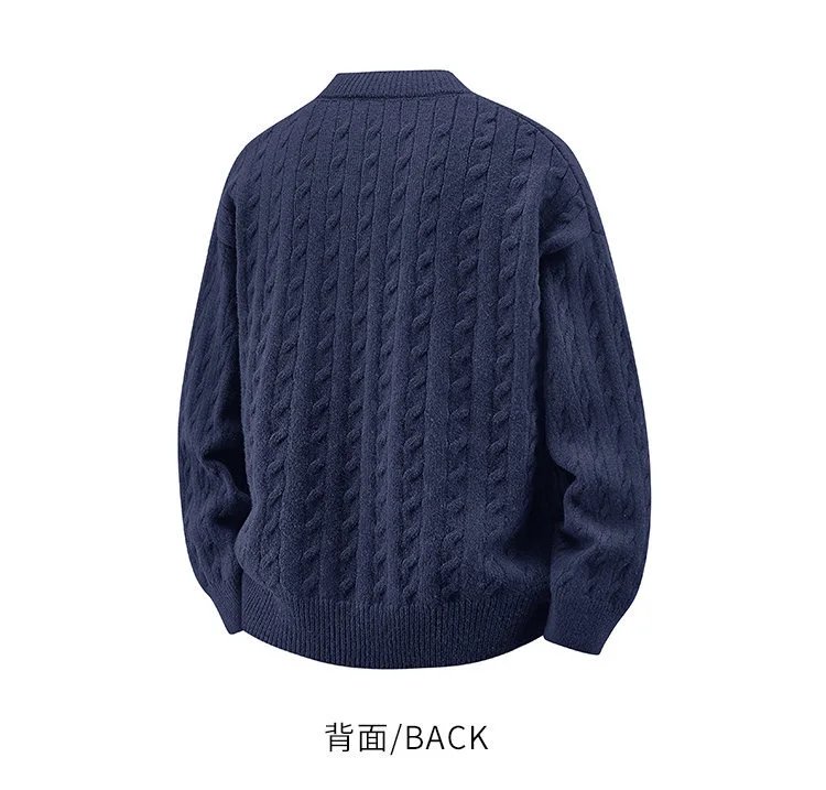 Design Cable Knit Button-Up Cardigan Yellow - 11