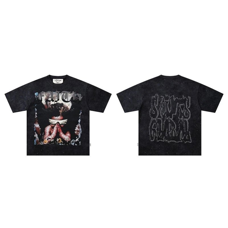 Design Livin My Life Graphic Print Black T-Shirt - 9