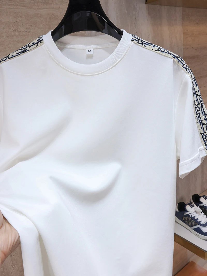 Dior Oblique Print Sleeve T-Shirt White - 37