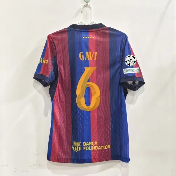 FC Barcelona Home Jersey Red Blue Striped Football Shirt - 5