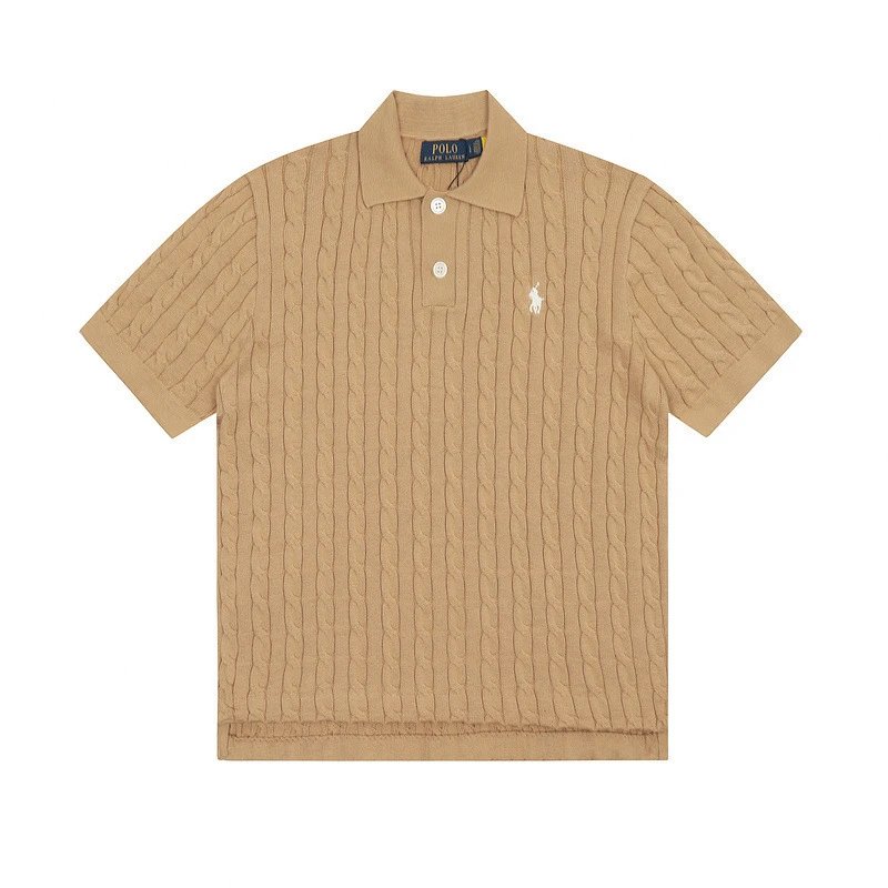Polo Ralph Lauren Cable Knit Polo White Polo Shirt - 35