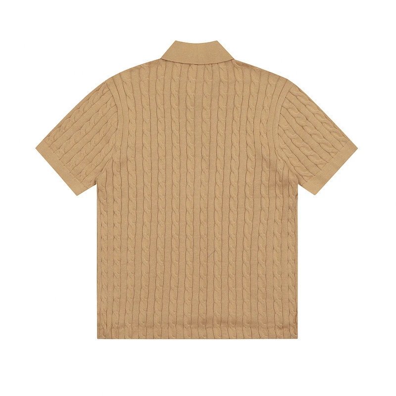 Polo Ralph Lauren Cable Knit Polo White Polo Shirt - 36