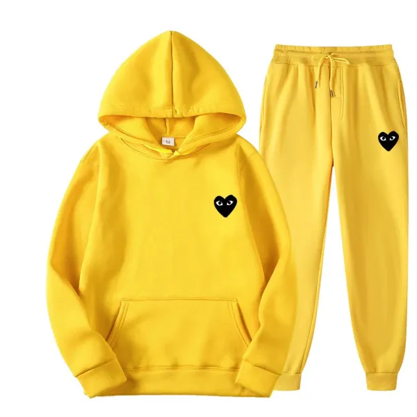 Comme des Garçons Play Pink Heart Hoodie and Sweatpants Set - 16