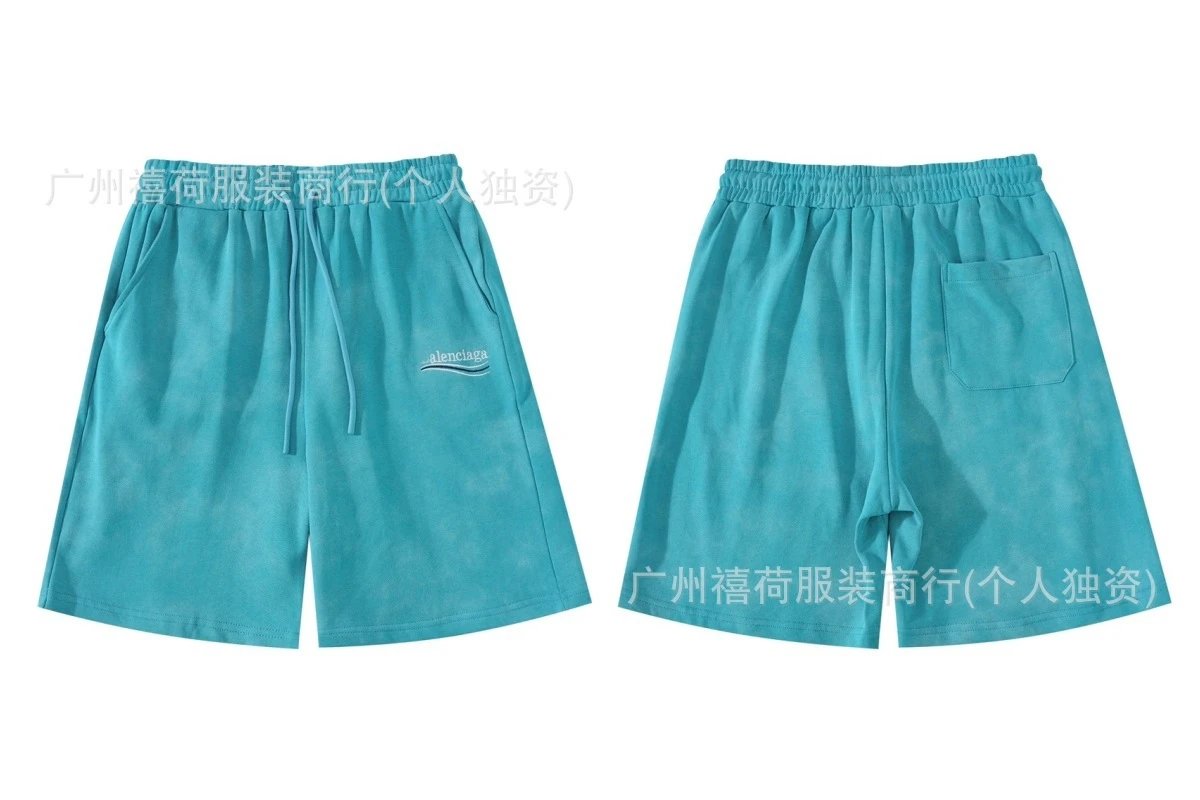 Balenciaga Tie-Dye Purple Shorts - 7