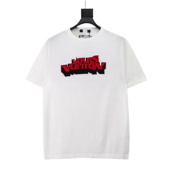 Louis Vuitton Graffiti Logo White T-Shirt - 1