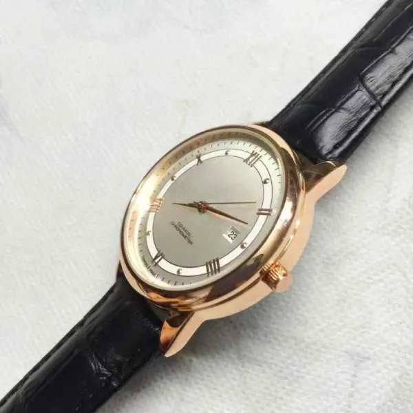 Design Co-Axial Chronometer Black Dial Rose Gold Watch Watches - 3