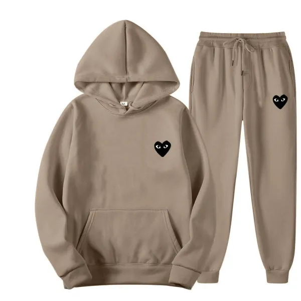 Comme des Garçons Play Pink Heart Hoodie and Sweatpants Set - 10