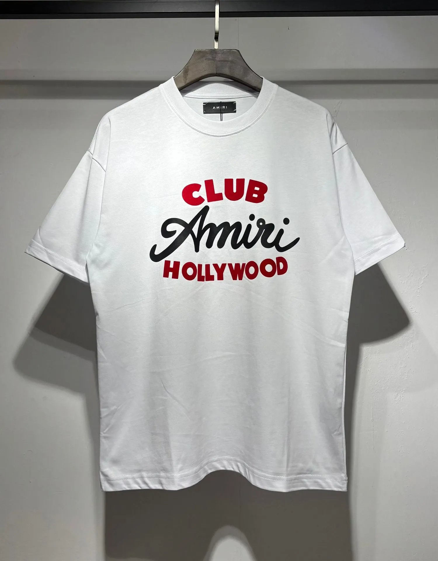 Amiri Logo Embroidered White T-Shirt - 29