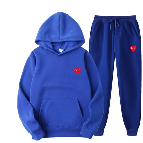 Comme des Garçons Play Pink Heart Hoodie and Sweatpants Set - 17
