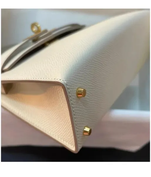Hermès Kelly 25cm Epsom Black Gold Hardware Handbag - 19