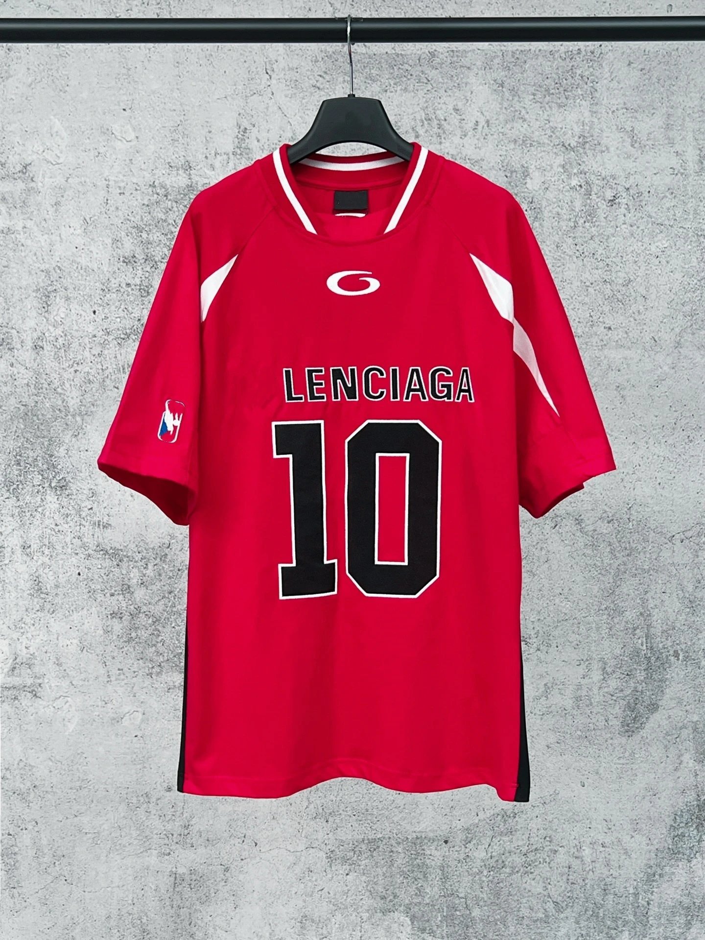 Balenciaga Lenciaga 10 Black Red White Jersey - 9