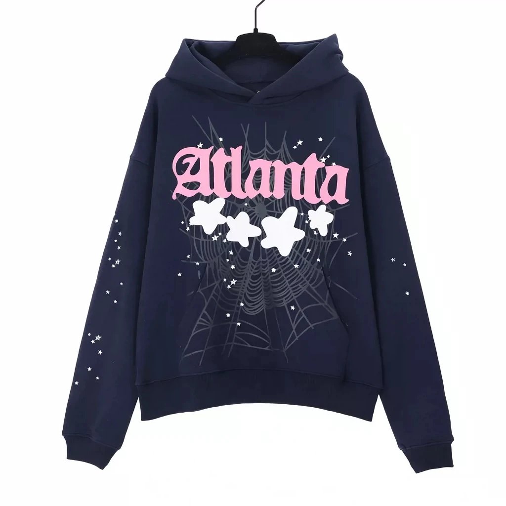 SP5DER Super Five Pink Graphic Hoodie - 3
