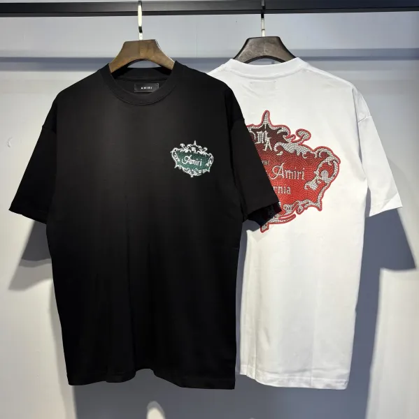 Amiri Logo Embroidered White T-Shirt - 13
