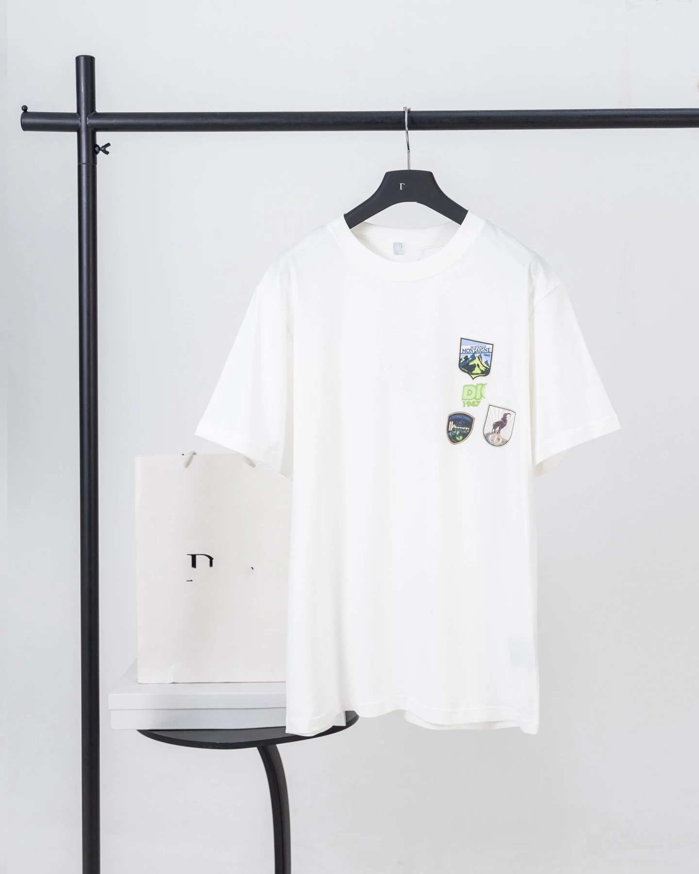 Dior Triangle Logo Black T-Shirt - 8